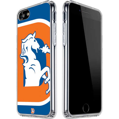 NFL Denver Broncos Retro Logo iPhone SE (2nd & 3rd Gen) Clear Case