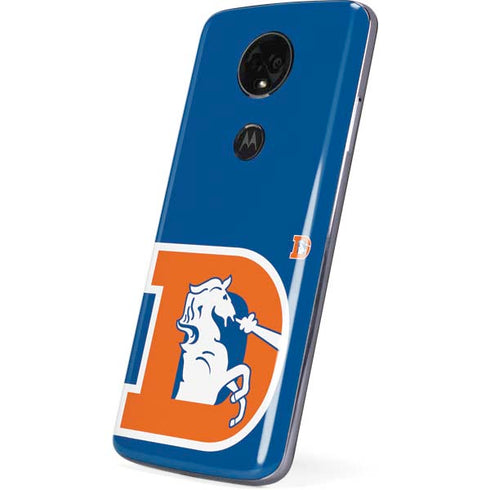 NFL Denver Broncos Retro Logo Moto E5 Plus Skin