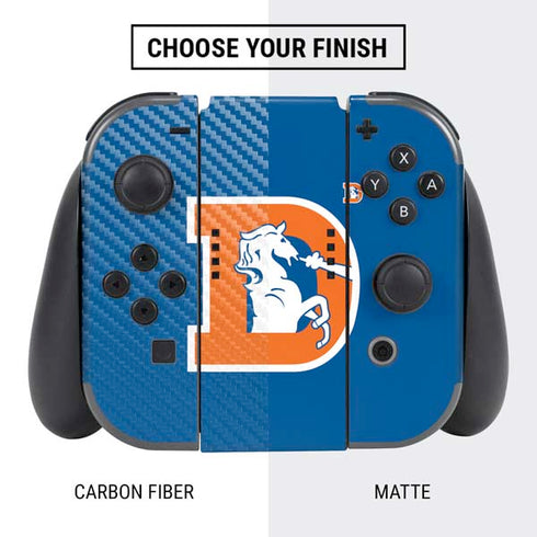 NFL Denver Broncos Retro Logo Nintendo Switch Bundle Skin