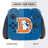 NFL Denver Broncos Retro Logo Nintendo Switch Bundle Skin