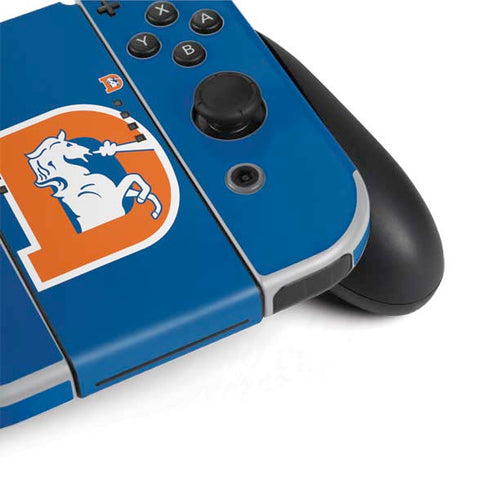 NFL Denver Broncos Retro Logo Nintendo Switch OLED (2021) Skin