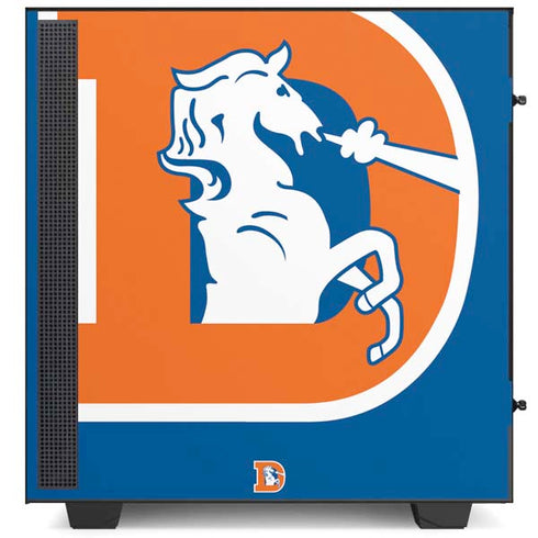 NFL Denver Broncos Retro Logo NZXT H510 Compact ATX Mid-Tower Case Skin
