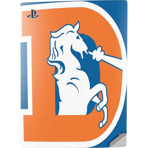 NFL Denver Broncos Retro Logo PS5 Digital Edition Console Skin