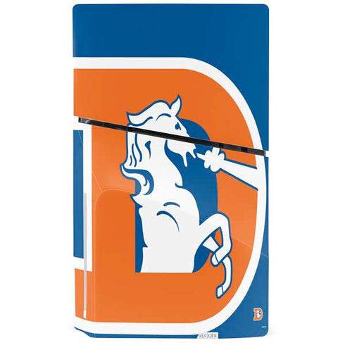 NFL Denver Broncos Retro Logo PS5 Slim Disk Console Skin