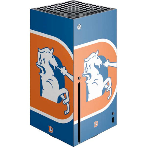 NFL Denver Broncos Retro Logo Xbox Series X Console Skin