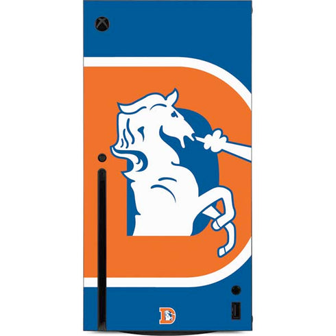 NFL Denver Broncos Retro Logo Xbox Series X Console Skin