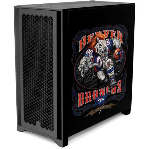 Liquid Blue NFL Denver Broncos Running Back Corsair 4000D Tempered Glass Mid-Tower ATX Case Skin