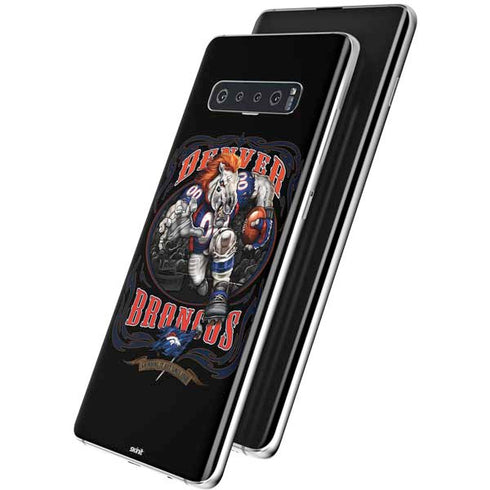 Liquid Blue NFL Denver Broncos Running Back Galaxy S10 Plus Skin