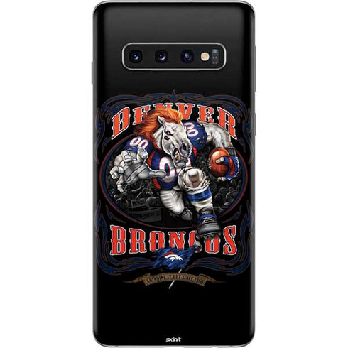 Liquid Blue NFL Denver Broncos Running Back Galaxy S10 Skin