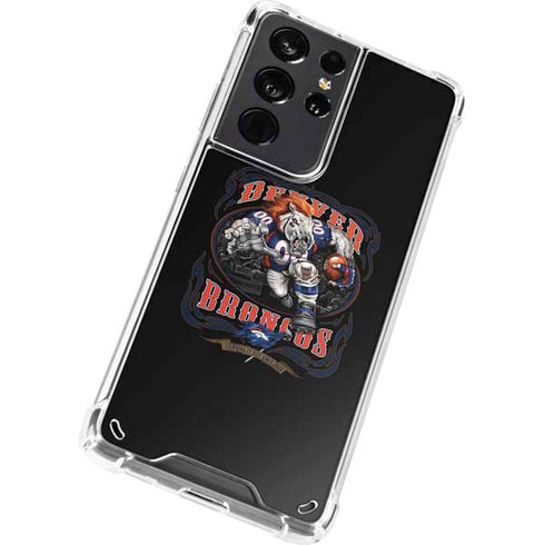 Liquid Blue NFL Denver Broncos Running Back Galaxy S21 Ultra 5G Clear Case