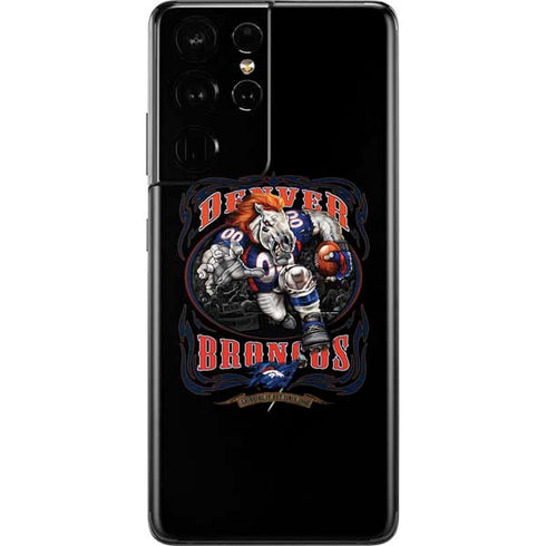 Liquid Blue NFL Denver Broncos Running Back Galaxy S21 Ultra 5G Skin