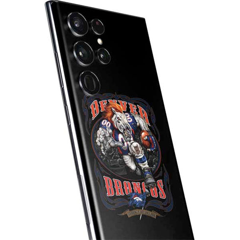 Liquid Blue NFL Denver Broncos Running Back Galaxy S22 Ultra Skin