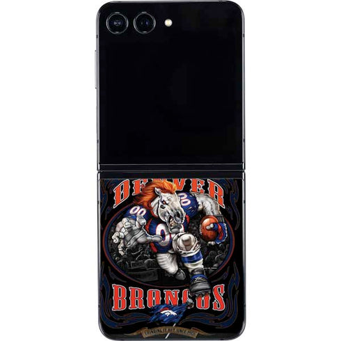 Liquid Blue NFL Denver Broncos Running Back Galaxy Z Flip5 5G Skin