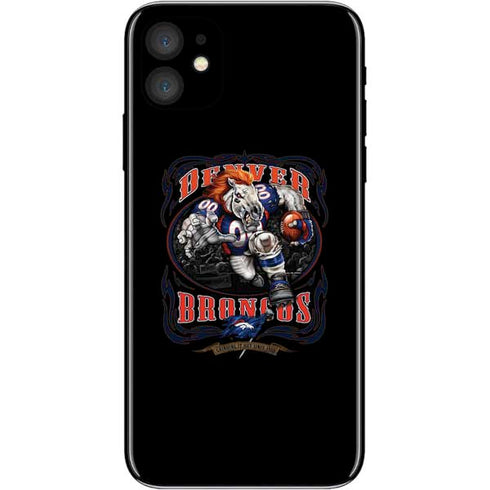 Liquid Blue NFL Denver Broncos Running Back iPhone 11 Skin