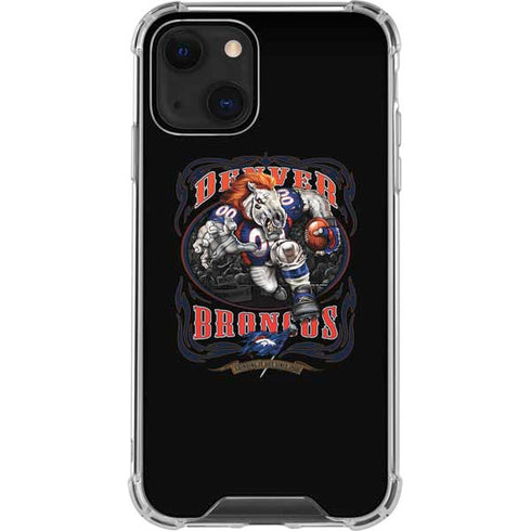 Liquid Blue NFL Denver Broncos Running Back iPhone 13 Mini Clear Case