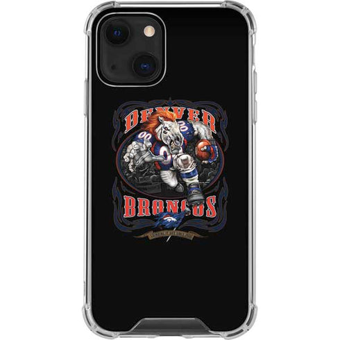 Liquid Blue NFL Denver Broncos Running Back iPhone 14 Clear Case