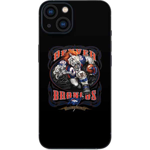 Liquid Blue NFL Denver Broncos Running Back iPhone 15 Plus Skin