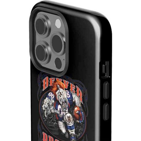Liquid Blue NFL Denver Broncos Running Back iPhone 15 Pro Impact Case