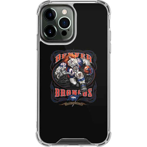 Liquid Blue NFL Denver Broncos Running Back iPhone 14 Pro Max Clear Case