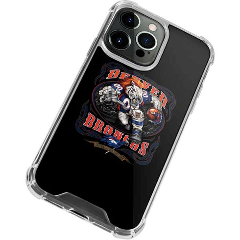 Liquid Blue NFL Denver Broncos Running Back iPhone 15 Pro Max Clear Case