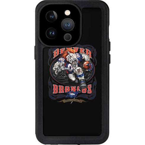 Liquid Blue NFL Denver Broncos Running Back iPhone 14 Pro Waterproof Case