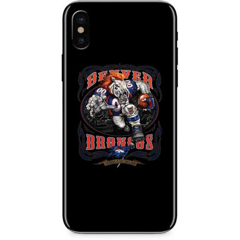 Liquid Blue NFL Denver Broncos Running Back iPhone XS Skin