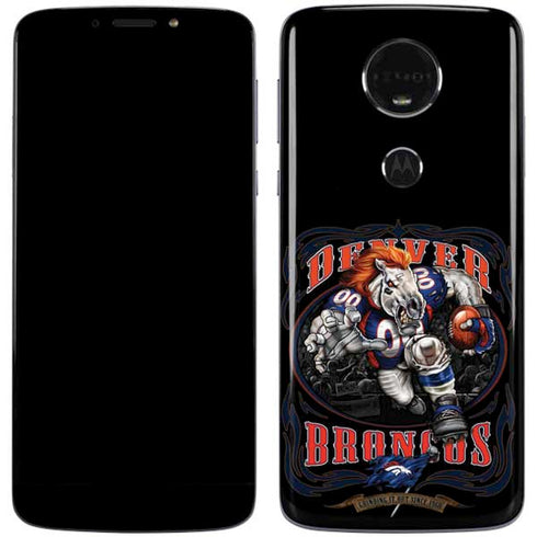 Liquid Blue NFL Denver Broncos Running Back Moto E5 Plus Skin
