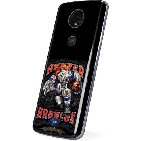 Liquid Blue NFL Denver Broncos Running Back Moto E5 Plus Skin