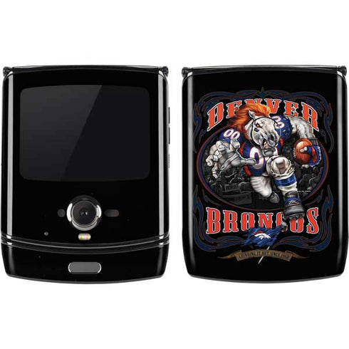 Liquid Blue NFL Denver Broncos Running Back Motorola RAZR Skin