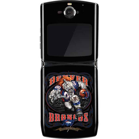 Liquid Blue NFL Denver Broncos Running Back Motorola RAZR Skin
