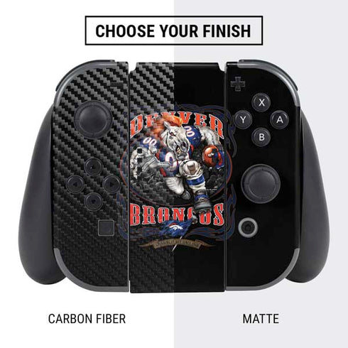Liquid Blue NFL Denver Broncos Running Back Nintendo Switch Bundle Skin