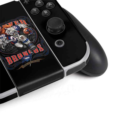 Liquid Blue NFL Denver Broncos Running Back Nintendo Switch OLED (2021) Skin