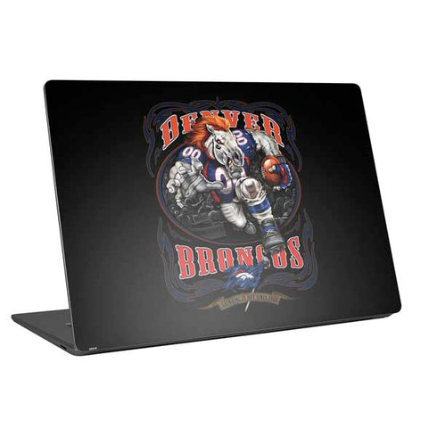 Liquid Blue NFL Denver Broncos Running Back Universal Laptop 16in (13 x 9.4in) Skin