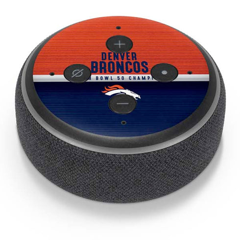NFL Denver Broncos Super Bowl 50 Champions Amazon Echo Dot Skin