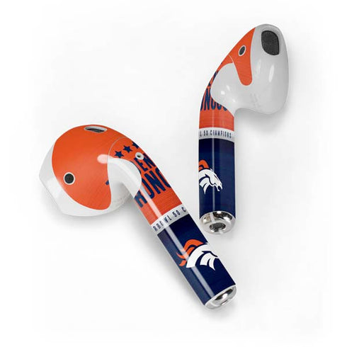 NFL Denver Broncos Super Bowl 50 Champions Apple AirPods Skin
