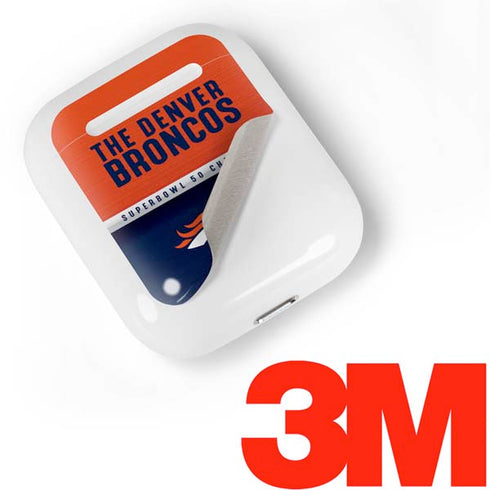 NFL Denver Broncos Super Bowl 50 Champions Apple AirPods Skin
