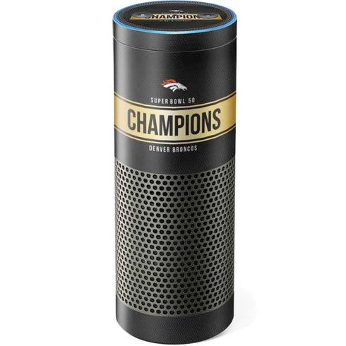 NFL Denver Broncos Super Bowl 50 Champions Black Amazon Echo Skin