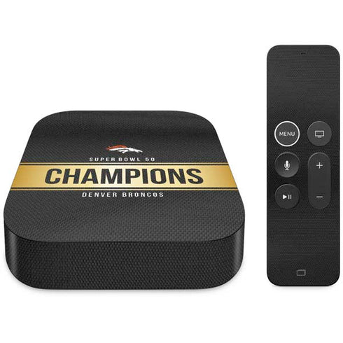 NFL Denver Broncos Super Bowl 50 Champions Black Apple TV Skin