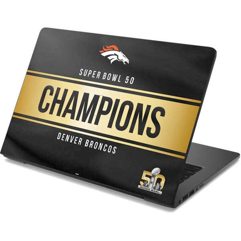 NFL Denver Broncos Super Bowl 50 Champions Black Dell Chromebook Skin