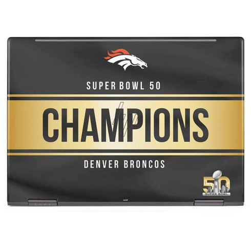 NFL Denver Broncos Super Bowl 50 Champions Black HP Envy Skin