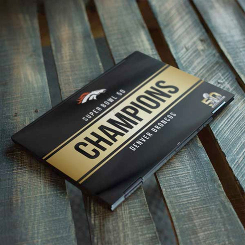 NFL Denver Broncos Super Bowl 50 Champions Black HP Envy Skin