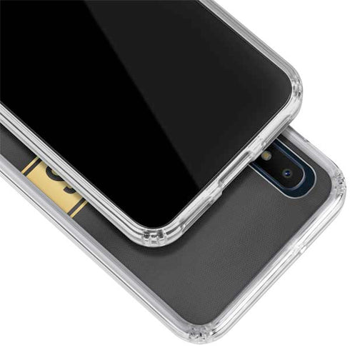 NFL Denver Broncos Super Bowl 50 Champions Black Galaxy A10e Clear Case