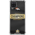 NFL Denver Broncos Super Bowl 50 Champions Black Galaxy A12 Clear Case