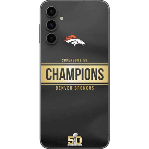 NFL Denver Broncos Super Bowl 50 Champions Black Galaxy A14 5G Skin