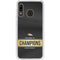 NFL Denver Broncos Super Bowl 50 Champions Black Galaxy A20 Clear Case