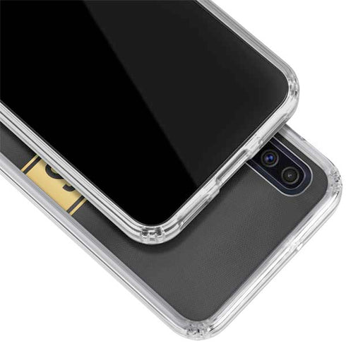 NFL Denver Broncos Super Bowl 50 Champions Black Galaxy A50 Clear Case