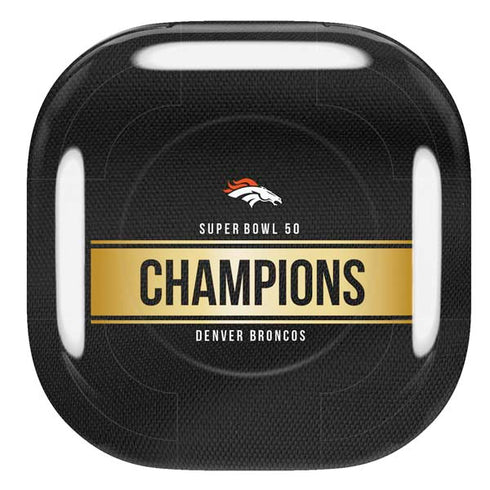 NFL Denver Broncos Super Bowl 50 Champions Black Galaxy Buds Pro Skin