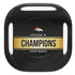 NFL Denver Broncos Super Bowl 50 Champions Black Galaxy Buds Pro Skin