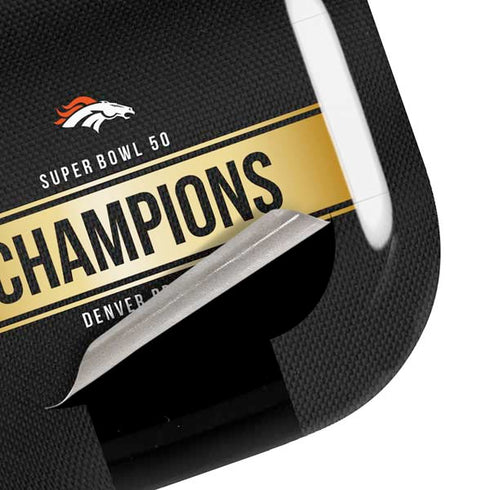 NFL Denver Broncos Super Bowl 50 Champions Black Galaxy Buds Pro Skin