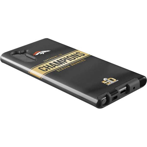 NFL Denver Broncos Super Bowl 50 Champions Black Galaxy Note 10 Pro Case